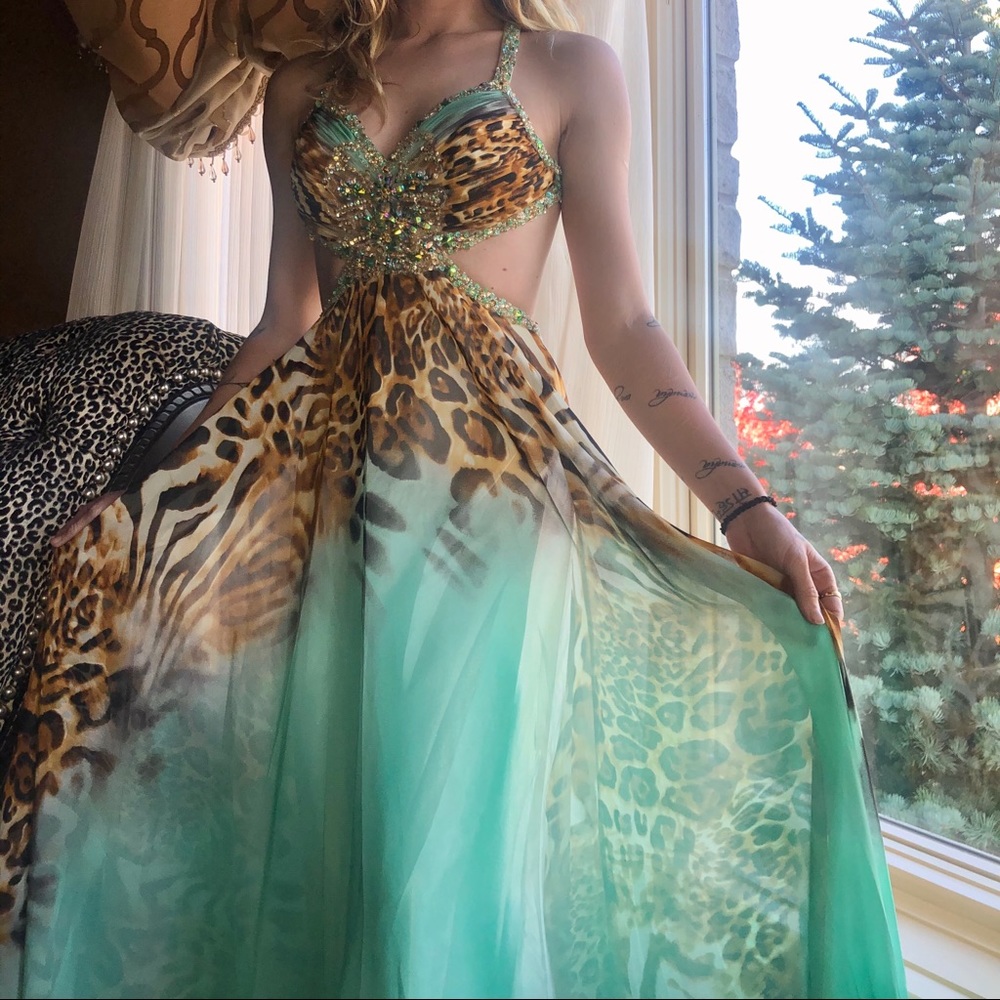 Sexy Open Back Custom Prom Dress